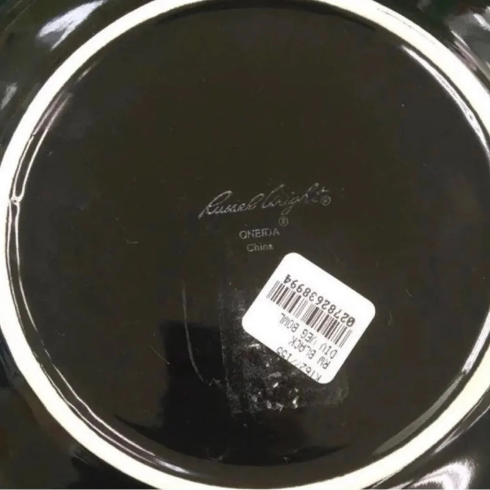 Russell Wright Divided serving Dish by Oneida, black